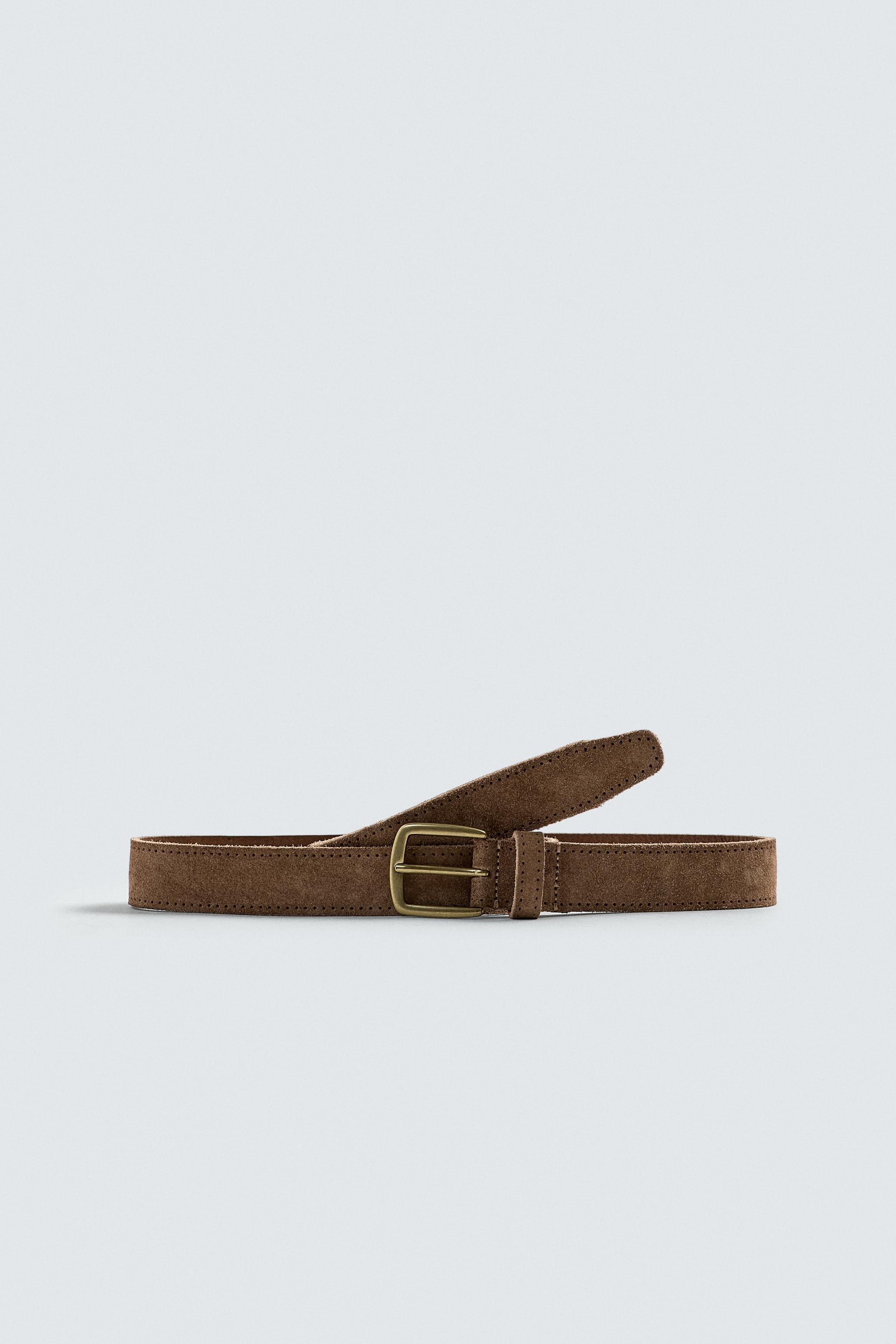 CEINTURE EN CUIR CROÛTE